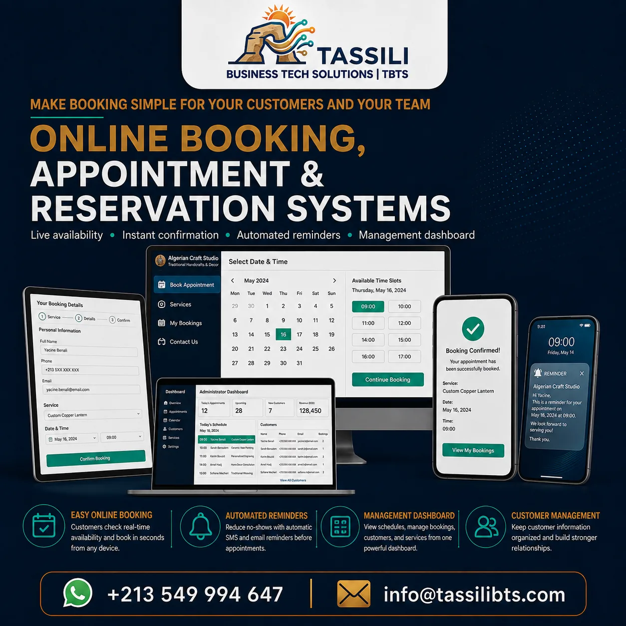 Booking and appointment systems